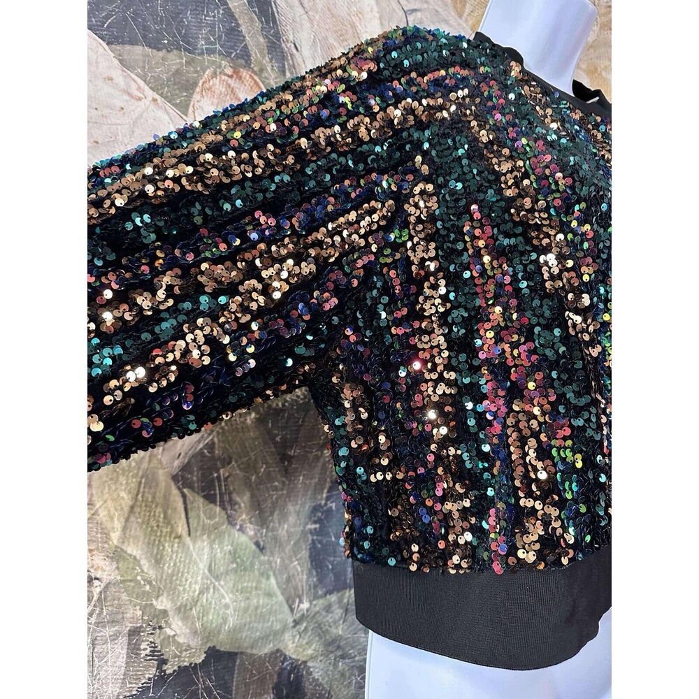 NWT Anthropologie Stella Nova Sequin Top Size 2 - Picture 9 of 11